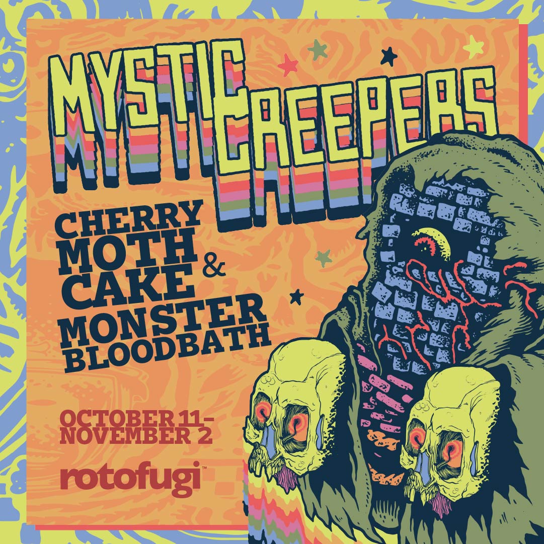 Promo Image for October: Cherry Moth Cake & Monster Bloodbath