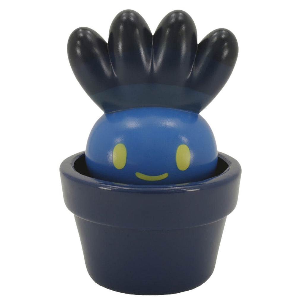 Hakusai-kun — Moonlight Night by Fewmany (JP) is a blue, cartoon-style plant creature with a smiling face and dark blue leaves, sitting in a matching pot.