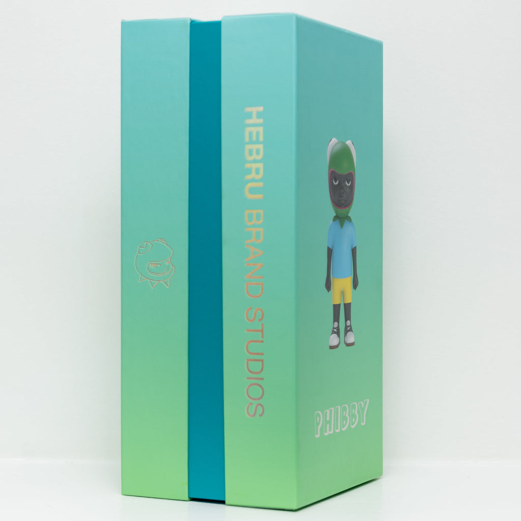 Introducing the Phibby — OG (Green) from Hebru Brand (US), a limited edition turquoise and green gradient box set adorned with the text