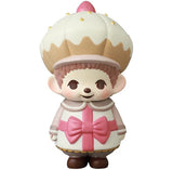 The VAG 45 — Monchhichi Happy Gift Box by Medicom (JP) is a charming Japanese vinyl figure with a cupcake-like hat and big pink bow—an ideal collectible for fans of gachapon and Vinyl Artist Gacha toys.