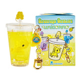 The tokidoki Tokidoki Beverage Besties Unicorno Blind Box features a yellow Unicorno toy, drink cup figure, collectible keychain, and packaging—ideal for fans of the Tokidoki Unicorno series.