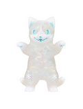 Negora - Frozen by Konatsuya (JP): A translucent cat figurine with blue facial features, raised arms, and iridescent inner details—a collectible inspired by Negora.