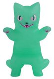 The Negora Color Pallette by Konatsuya (JP) is a green, cartoon-style kitty kaiju figurine with raised arms, big eyes, a mischievous grin, and pink paw details—ideal for any collectible kaiju display.