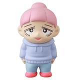 A Vag 35 - Inu No Kagayaki figure from Medicom (JP) with pink hair and a blue sweater sits at their work desk, hiding secrets behind their silly facade.