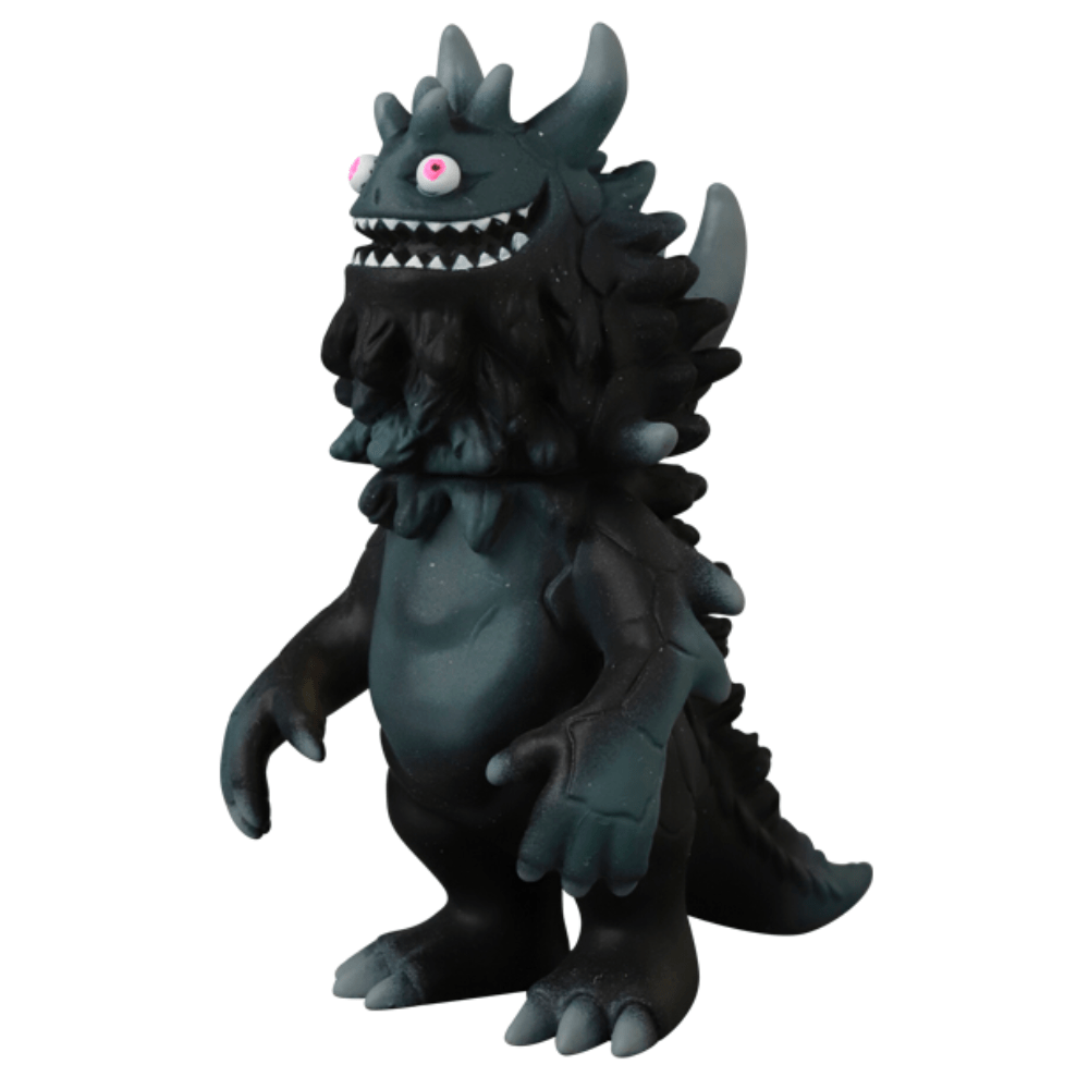 The VAG 10th Anniversary — Rangeas by Medicom (JP) is a black, spiky, horned monster with sharp teeth and pink eyes—an eye-catching vinyl toy for any Japanese collection.