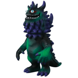 Medicom (JP)'s VAG 10th Anniversary — Rangeas is a Japanese vinyl monster figure with green and purple hues, spiky back, three horns, sharp teeth, and wide eyes—a standout addition to any Vinyl Artist Gacha or gachapon collection.