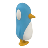 Old Friend — Blue Skies by Strange Cat: a blue and white cartoon-style penguin figurine with a yellow beak and feet, standing upright against a white background—like reuniting with an old friend.