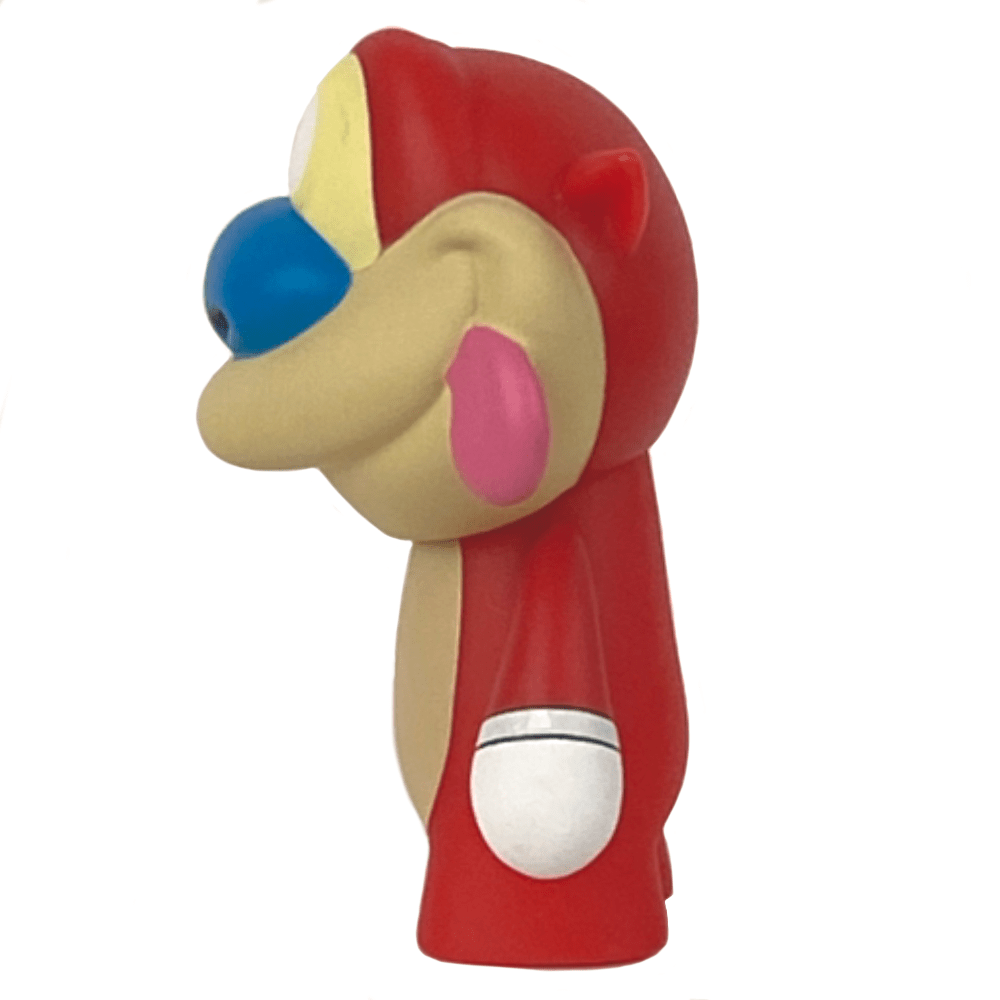 A 3 inch toy with a blue nose inspired by Ren & Stimpy, the Ren & Stimpy Vinyl Figure 2-Pack from Kidrobot.