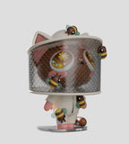 Discover the Widdle Baby Blind Box by Kaleidos Creative—a cat figurine in a white beekeeper suit with mesh veil, adorned with tiny bees. Each box contains a surprise design—can you find the rare figure for your collection?.