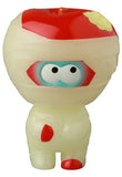 Medicom’s VAG 41 — Yummy Mummy is a Japanese vinyl toy with a white body, red accents, big eyes, and a red apple-shaped helmet topped by a yellow leaf—perfect for unique gachapon figure fans.