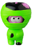 The VAG 41 — Yummy Mummy by Medicom (JP) is a quirky Japanese vinyl toy with bright green bandages, a pink face, expressive eyes, and a cartoon brain—ideal for fans of unique gachapon figures.