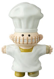 VAG 39 — Butcher by Medicom (JP) is a small Japanese vinyl toy of a chef in a big white hat and coat, arms outstretched with a stitched mouth—perfect for unique gachapon figure collectors.