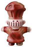 Medicom (JP)'s VAG 39 — Butcher is a cartoonish chef vinyl figurine with a big hat, outstretched arms, vertical face stitching, and red-brown attire—perfect for Japanese collectible fans who love Vinyl Artist Gacha gachapon figures.