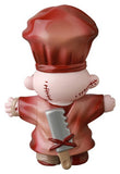 The VAG 39 — Butcher by Medicom (JP) is a quirky Japanese vinyl toy: a cartoon chef figurine, seen from behind in a red hat and coat, with stitched scars and a cleaver on its back, reminiscent of classic gachapon figures.