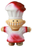 Medicom (JP) VAG 39 — Butcher: A classic Japanese vinyl toy featuring a chef figure with a white and red hat and coat, stitched mouth, and outstretched arms—charm inspired by Vinyl Artist Gacha gachapon figures.