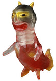 The Namanari Ningyo — VAG 10th Anniversary by Medicom (JP) is a small, semi-transparent vinyl figurine with red and yellow hues, fish-like tail, fins, horned head, and a human-like face—ideal for Japanese vinyl toy collectors.