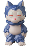 Ookamikun — VAG 10th Anniversary by Medicom (JP) is a cartoonish blue and white wolf figurine with closed eyes and a neutral look, ideal for fans of Japanese vinyl toys or Vinyl Artist Gacha collectors.
