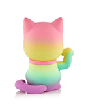 The Tokidoki Lucky Cats - Eternal Lucky Paws (Special Edition) by tokidoki (IT) is a small pastel rainbow gradient figurine, facing away with one paw raised, shown isolated on a white background.