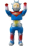 Medicom (JP) VAG 41 — Space Guy 56 is a blue and silver robot toy with red details, yellow face, and a chest star—an ideal Japanese vinyl collectible for gachapon fans.