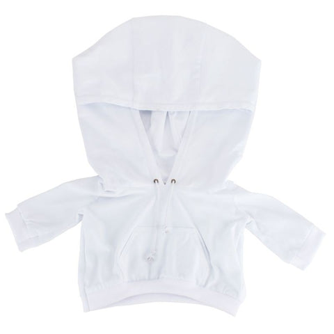 A White Hoodie for 20" Squadt by Playge (HK/US) on a white background, perfect for winter climate.