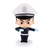 A Best Happy Police Friends - Traffic Cop Huang figurine in uniform by ExWorks/SII (CN).