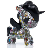 A small toy unicorn with a manga-inspired design. (Manga Mania Unicorno Blind Box by tokidoki)