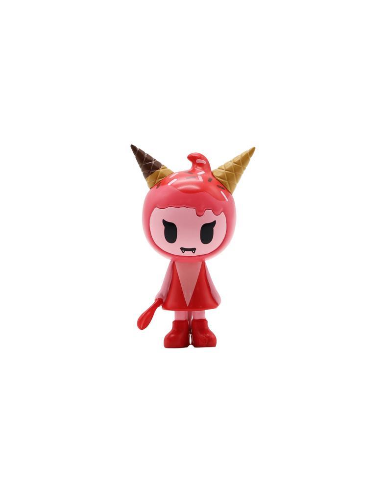 A red tokidoki Ice Cream Girls 3-Pack doll with horns on her head.