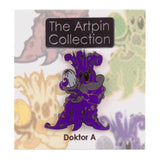 The Artpin Collection (IL) features a unique enamel pin inspired by a folk tale, The Artpin Collection - Mandrake Root by Doktor A.
