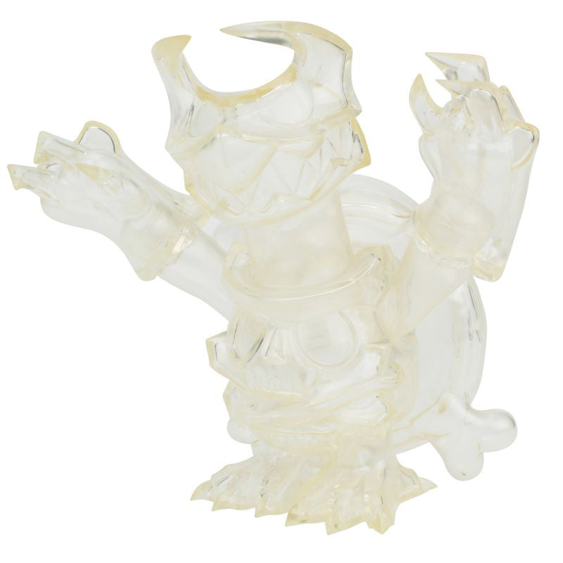 A Skuttle-X All Clear plastic toy with claws, resembling a turtle by One-Up (JP).
