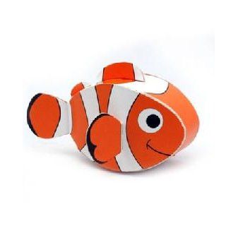 Clownfish DIY Paper Toy Postcard #042