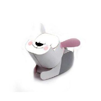 Old English Sheepdog DIY Paper Toy Postcard #101