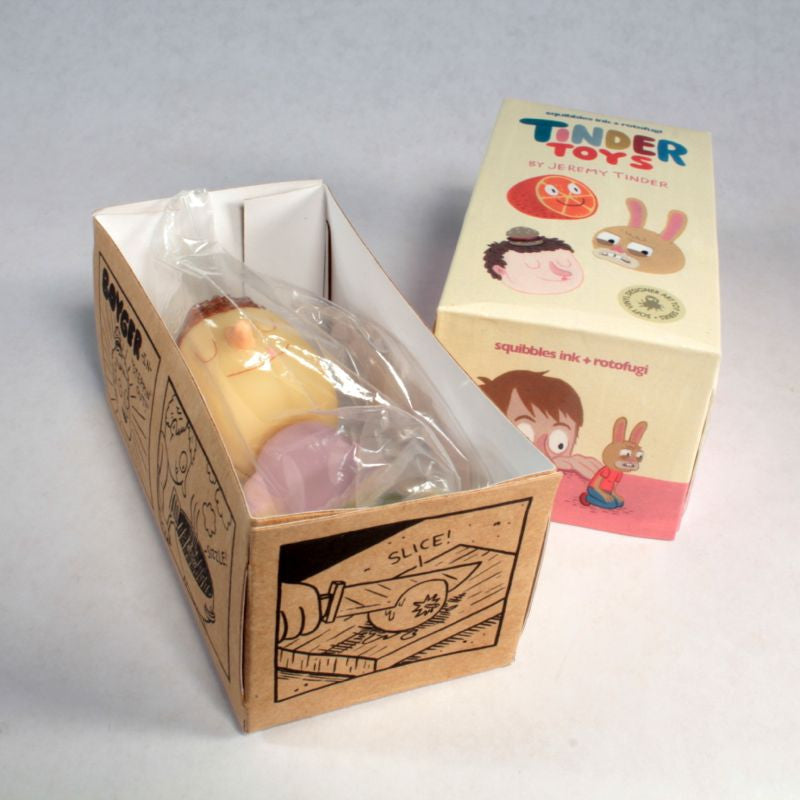 A box with a Tinder Toys: Boyger created by Squibbles Ink + Rotofugi (US) inside.
