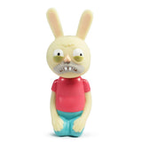 Meet Tinder Toys: Rabburt, the adorable toy bunny sporting a pink shirt and glasses by Squibbles Ink + Rotofugi (US).