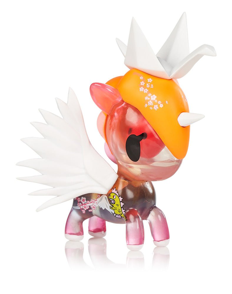 This collector's toy from Unicorno Series 11 features wings and a crown inspired by the tokidoki Unicorno design.