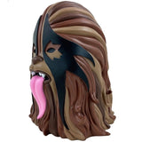 A limited edition Star Wars Thrashbacca - 8 inch Original Edition mask with a tongue sticking out, made of polystone resin by MintyFresh (NL).