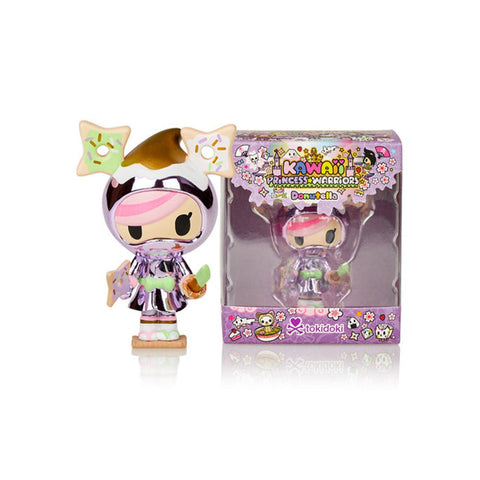Limited Edition tokidoki Kawaii Princess Warriors — Donutella figure of a girl in a box.