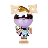 A tokidoki Limited Edition Kawaii Princess Warriors — Donutella toy figure in a pink and purple outfit.