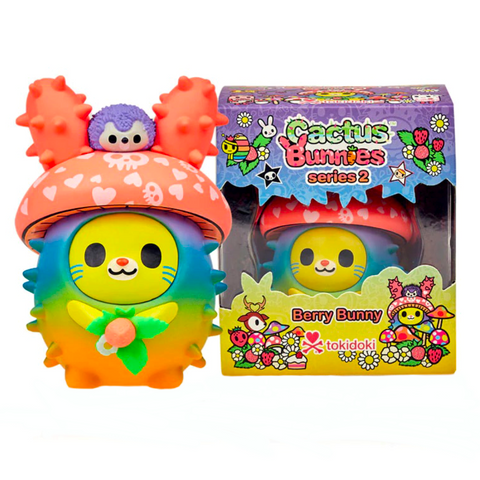 A limited edition Cactus Bunnies Series 2 Special edition Figurine toy in a box by tokidoki.