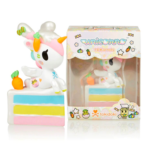 A 14 Karrots Unicorno toy in a box by tokidoki.