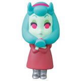 The VAG Series 25 — Maria by Asami Matsumura (Medicom JP) is a stylized gachapon vinyl figure with teal hair, horns, light green skin, pink eyes, red dress, and silver boots—a must-have for Japanese vinyl toy collectors.