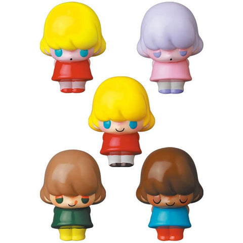 A set of five VAG Series 28 — A.girl by Seri★Norica dolls in different colors, manufactured by Medicom (JP).