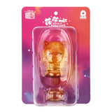 A toy bear in packaging with a star on it, resembling Sun Day Toy's Meng Meng Bing — Dog Popsicle Mini-Figure.