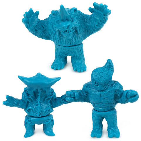 A group of Neo-Fighters X Rotofugi 312 Edition toy monsters in a wrestling tournament.