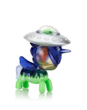 A blind box toy featuring a spaceship from the Unicorno After Dark Series 3 by tokidoki.