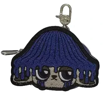 A cartoon dog keychain with droopy eyes and a blue mushroom cap—an adorable collectible from Kaleidos Creative, perfect for pairing with your Capkins Mystery Coin Bag or adding to a blind box gift.