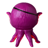 The VAG 40 — AHOY by Shelterbank from the Medicom (JP) brand is a purple, octopus-shaped toy featuring a spherical head and stubby tentacles. It is styled in the manner of Japanese vinyl toys and boasts a smooth, shiny texture that evokes the appearance of collectible gachapon figures.