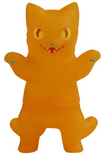 Negora Color Pallette by Konatsuya (JP) features an orange cat figurine with yellow eyes, small fangs, and blue paw markings standing upright—a must-have collectible kaiju for fans of kitty monsters.