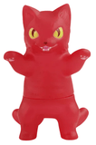 Negora Color Pallette by Konatsuya (JP): a red, cartoon-style kitty kaiju with yellow eyes, upright paws, and a playful expression stands on two legs—the ideal quirky monster collectible for fans.
