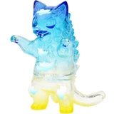 The Negora- Sky View Daylight by Konatsuya is a translucent blue and yellow cat-monster figurine with cloud patterns, textured back and tail, arms raised—an eye-catching collectible to brighten any summer day.