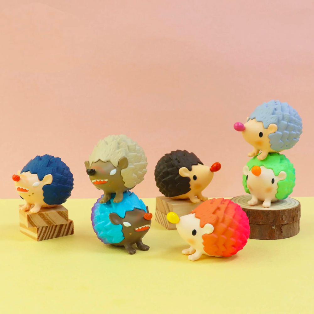 Check out the Good Hedgehog/Bad Hedgehog Blind Box from Partner Toys, featuring vibrant cartoon hedgehog figures with textured backs in a variety of poses on a pastel backdrop. Each figure captures the essence of being pure of heart. Unveil the mystery in every blind box and bring a touch of whimsy to your collection.